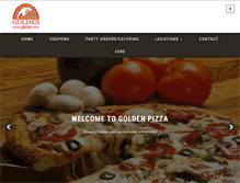Tablet Screenshot of goldenpizza.net