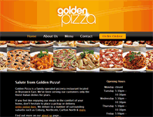 Tablet Screenshot of goldenpizza.com.au